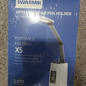 Warm Portable Folding LED Table Lamp - White